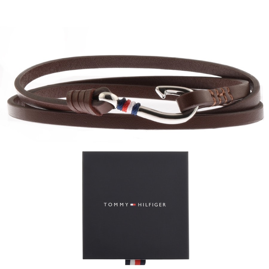 Alternative Image for ProductTommy Hilfiger Leather Nautical Bracelet Brown1